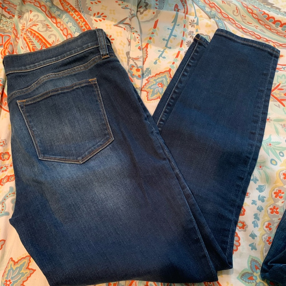 J.Crew skinny jeans, dark wash